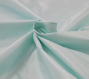 Cina PU / PA Dilapisi Polyester Taffeta Fabric 420T Polos Dicelup 20 * 20d Benang Count pemasok