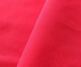 230T Red Polyester Rayon Spandex Fabric, Jersey Knit Fabric Untuk Garment pemasok